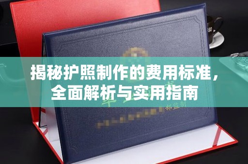 铁锋揭秘护照制作的费用标准，全面解析与实用指南